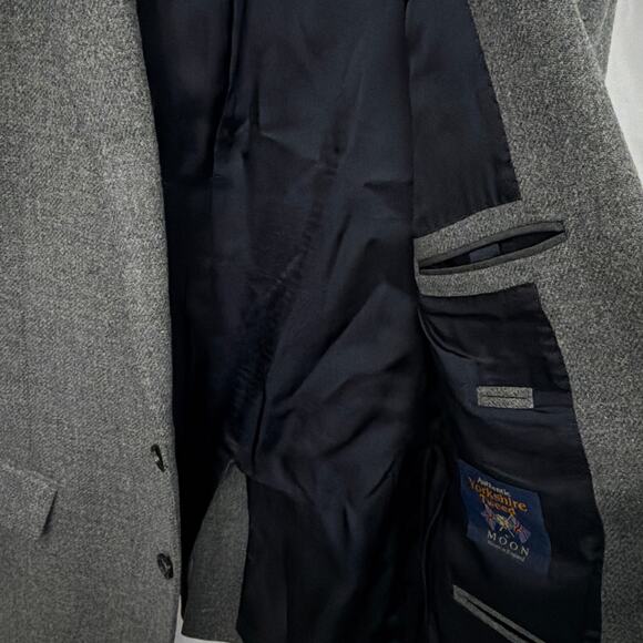 J Crew Ludlow Moon Wool Blazer Mens 42R Gray Tweed Sport Coat Preppy 2 Button - Picture 7 of 13